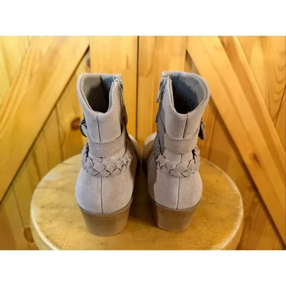 Baretraps Masey ankle booties suede Size 8.5M braided - Picture 4 of 7